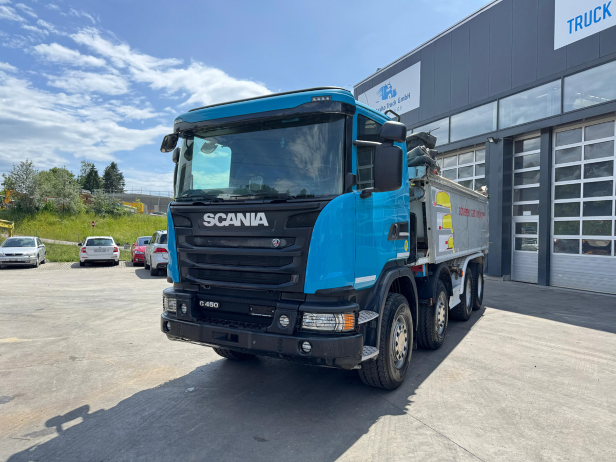 SCANIA G450 8x4 Abschiebemulde (no tipper) - قلابات: صور 1 SCANIA G450 8x4 Abschiebemulde (no tipper) - قلابات: صور 1