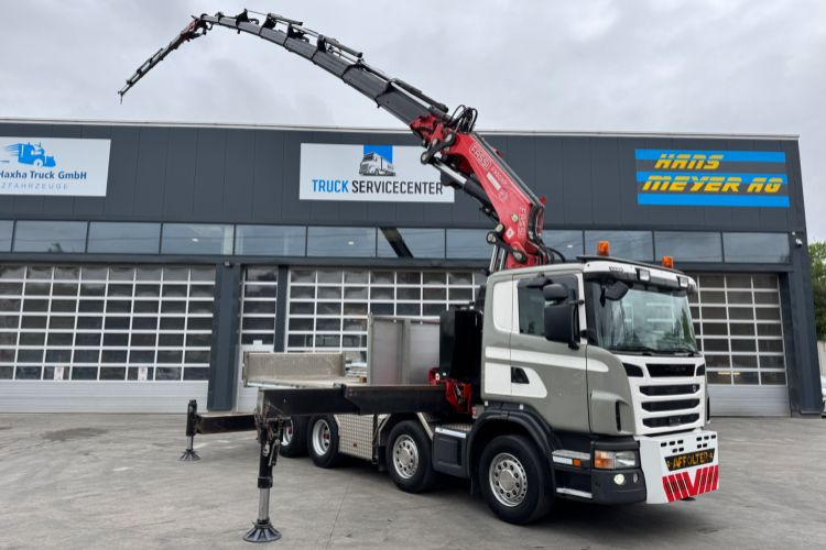 Scania G480 8x4 SZM/Pritsche Fassi 950 - شاحنة كرين: صور 3 Scania G480 8x4 SZM/Pritsche Fassi 950 - شاحنة كرين: صور 3