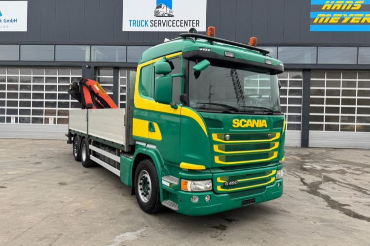 Scania G490 6x2 PK22002-4 - شاحنة كرين, شاحنات مسطحة: صور 4 Scania G490 6x2 PK22002-4 - شاحنة كرين, شاحنات مسطحة: صور 4