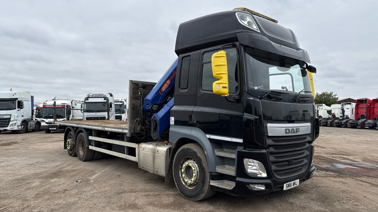 DAF CF 410 - شاحنات مسطحة, شاحنة كرين: صور 1 DAF CF 410 - شاحنات مسطحة, شاحنة كرين: صور 1