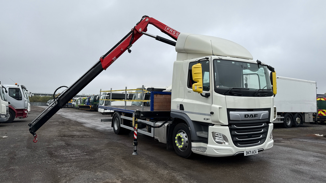 DAF CF 410 - شاحنات مسطحة, شاحنة كرين: صور 1 DAF CF 410 - شاحنات مسطحة, شاحنة كرين: صور 1