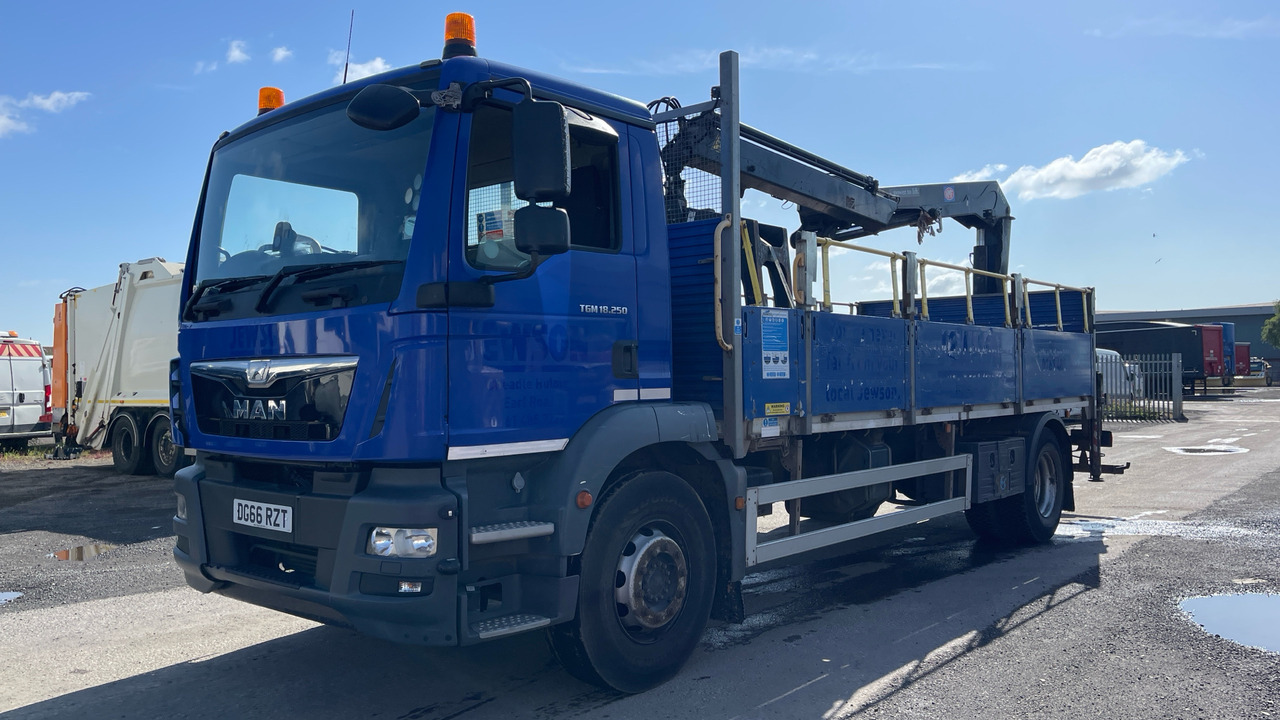 Man TGM 18.250 - شاحنات مسطحة, شاحنة كرين: صور 2 Man TGM 18.250 - شاحنات مسطحة, شاحنة كرين: صور 2