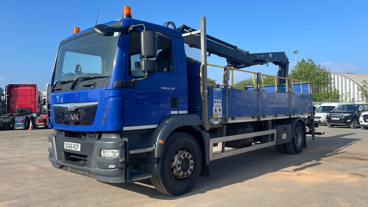 Man TGM 18.250 - شاحنات مسطحة, شاحنة كرين: صور 2 Man TGM 18.250 - شاحنات مسطحة, شاحنة كرين: صور 2