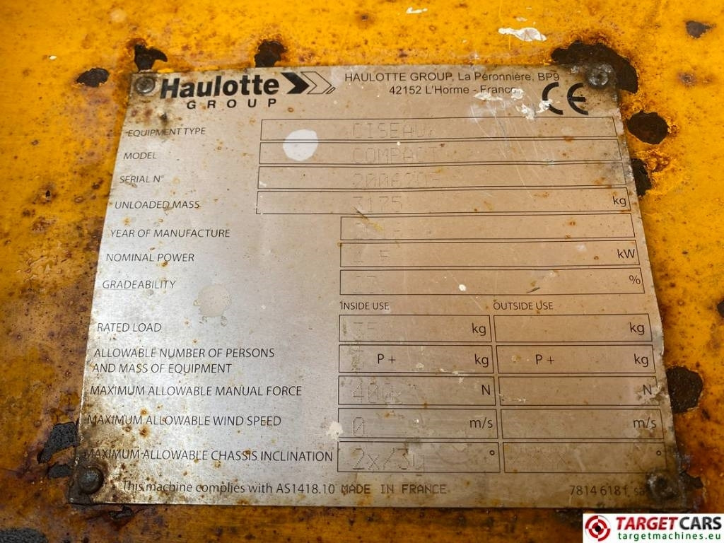 رافعات مقصية Haulotte Compact 14 Electric Scissor Work Lift 1385cm: صور 10 رافعات مقصية Haulotte Compact 14 Electric Scissor Work Lift 1385cm: صور 10