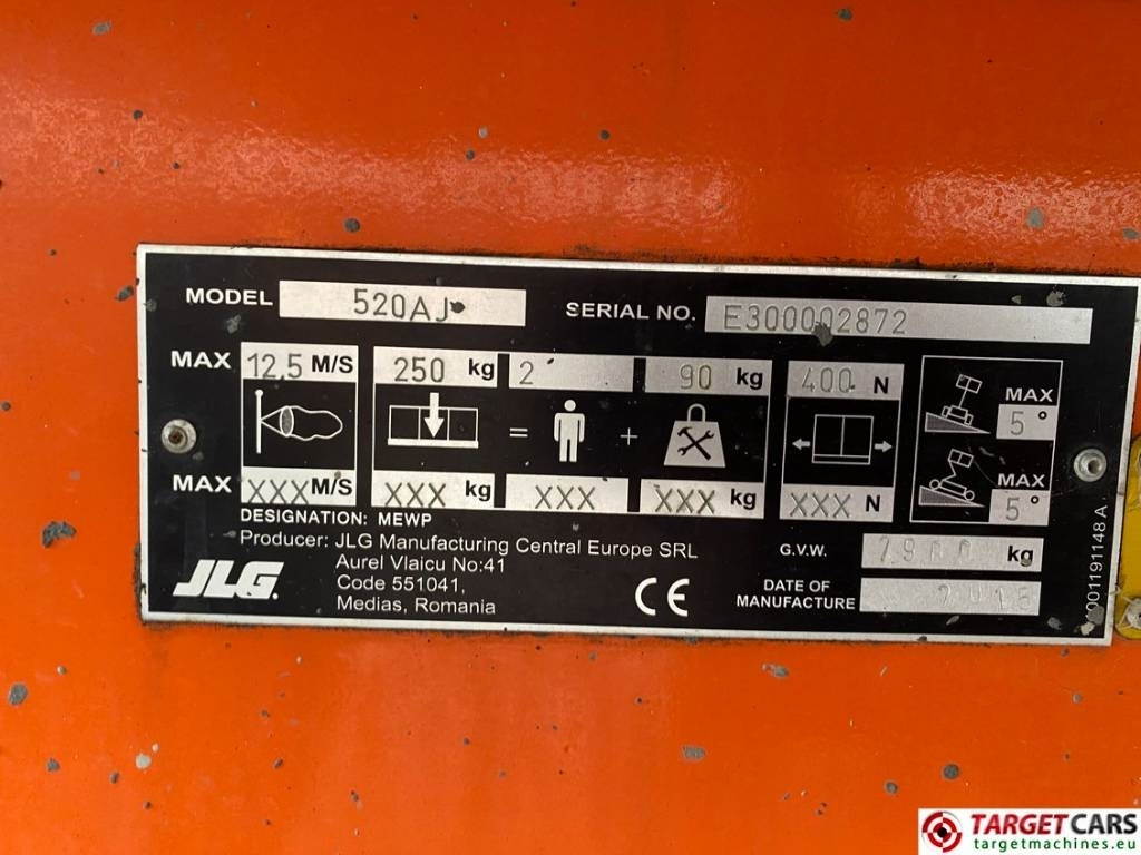 رافعات سلة مفصلية JLG 520AJ Articulated 4x4 Diesel Boom Work Lift 1800cm: صور 10