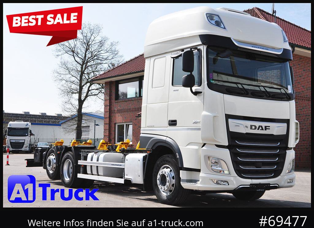 DAF XF 480 Intarder, Multiwechsler 2x AHK, TÜV 10-2026 - الشاسيه شاحنة: صور 1 DAF XF 480 Intarder, Multiwechsler 2x AHK, TÜV 10-2026 - الشاسيه شاحنة: صور 1