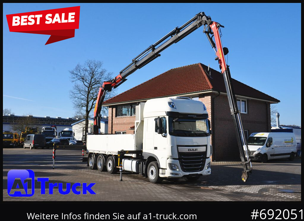 DAF XF 510 SSC PK 34.002, Jib Seilwinde Funk - شاحنات مسطحة, شاحنة كرين: صور 1 DAF XF 510 SSC PK 34.002, Jib Seilwinde Funk - شاحنات مسطحة, شاحنة كرين: صور 1