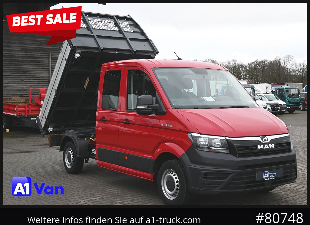 MAN TGE 3.180 Doka Kipper,Klima, AHK,Tüv Neu - قلاب صغير, الشاحنات الصغيرة كابينة مزدوجة: صور 1 MAN TGE 3.180 Doka Kipper,Klima, AHK,Tüv Neu - قلاب صغير, الشاحنات الصغيرة كابينة مزدوجة: صور 1