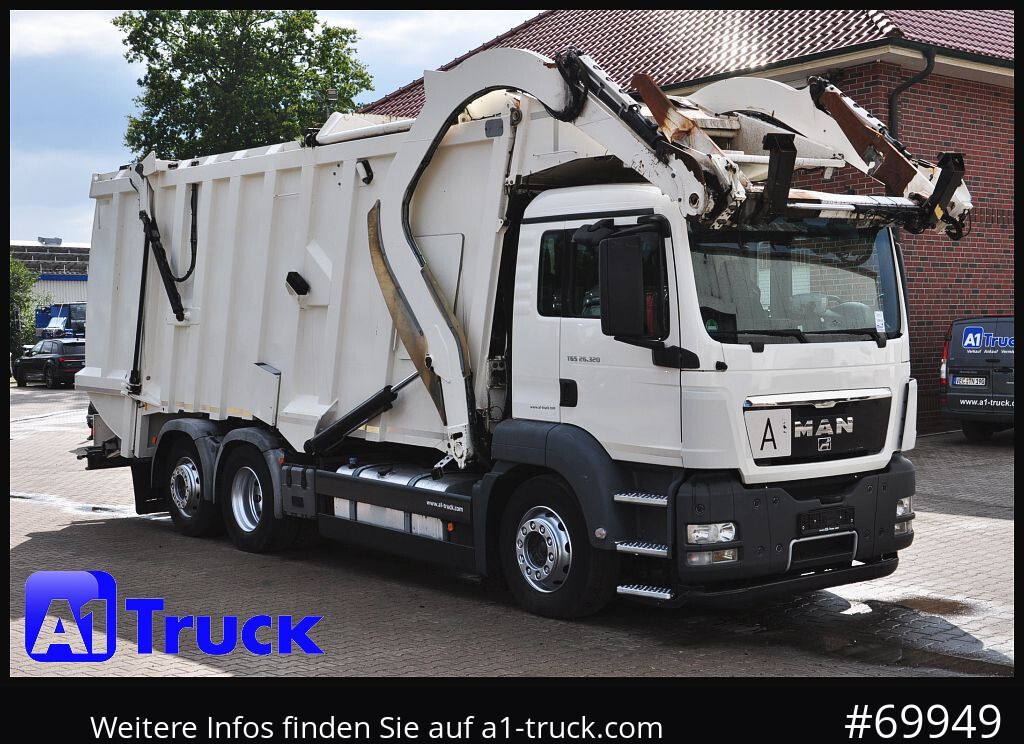 MAN TGS 26.320, Faun 533 Frontlader, Überkopflader Müllwagen, - شاحنة القمامة: صور 1 MAN TGS 26.320, Faun 533 Frontlader, Überkopflader Müllwagen, - شاحنة القمامة: صور 1