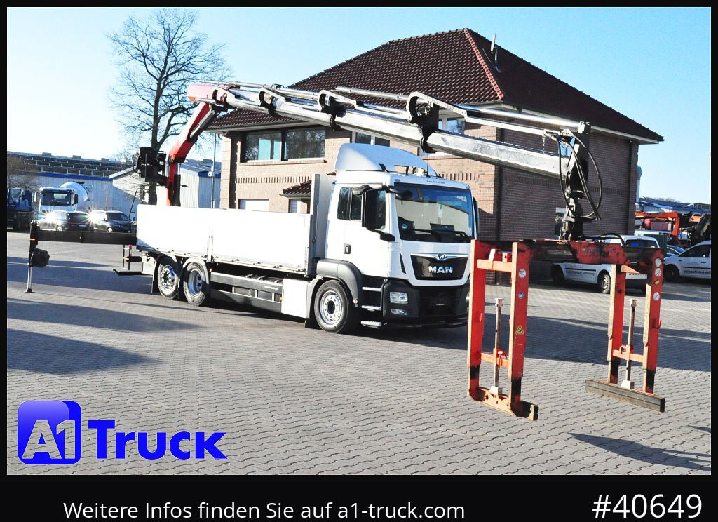 MAN TGS 26.460, Palfinger,PK 23005, Lift-Lenk - شاحنة كرين, شاحنات مسطحة: صور 1 MAN TGS 26.460, Palfinger,PK 23005, Lift-Lenk - شاحنة كرين, شاحنات مسطحة: صور 1