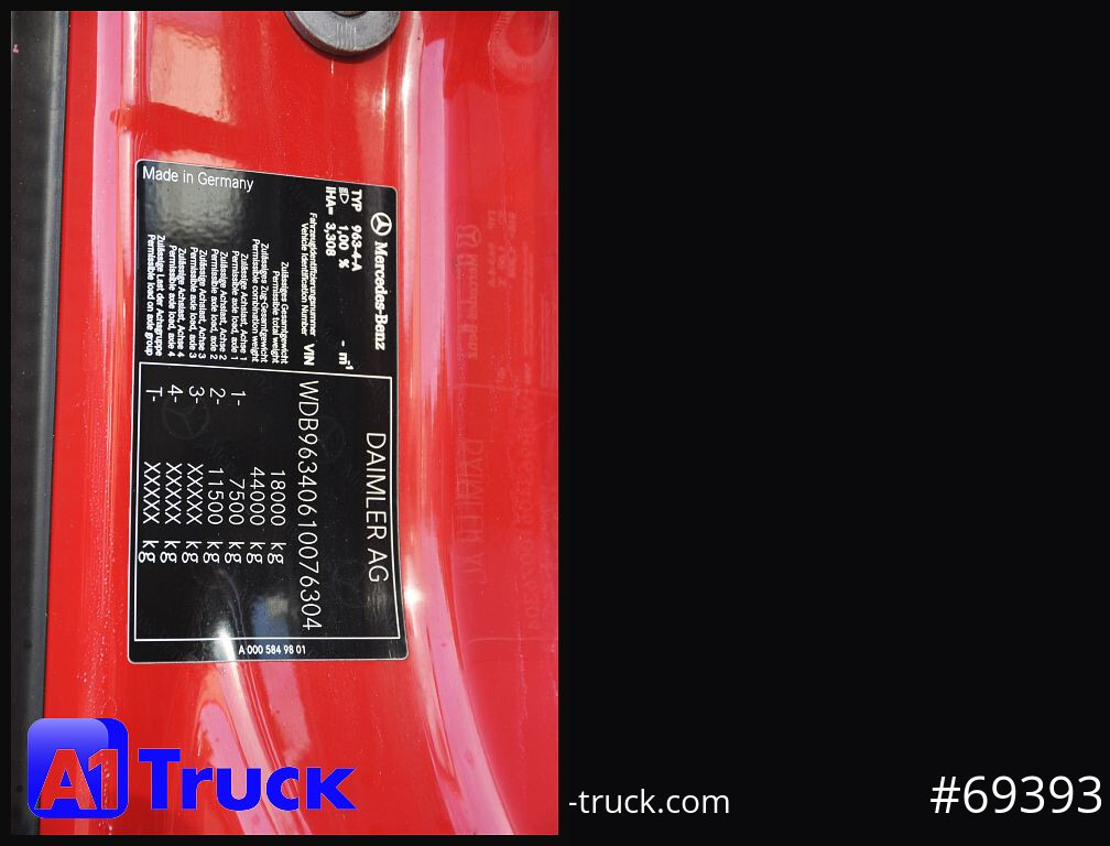 شاحنة جرار MERCEDES-BENZ Actros 1832, Lowliner, 1 Vorbesitzer: صور 6