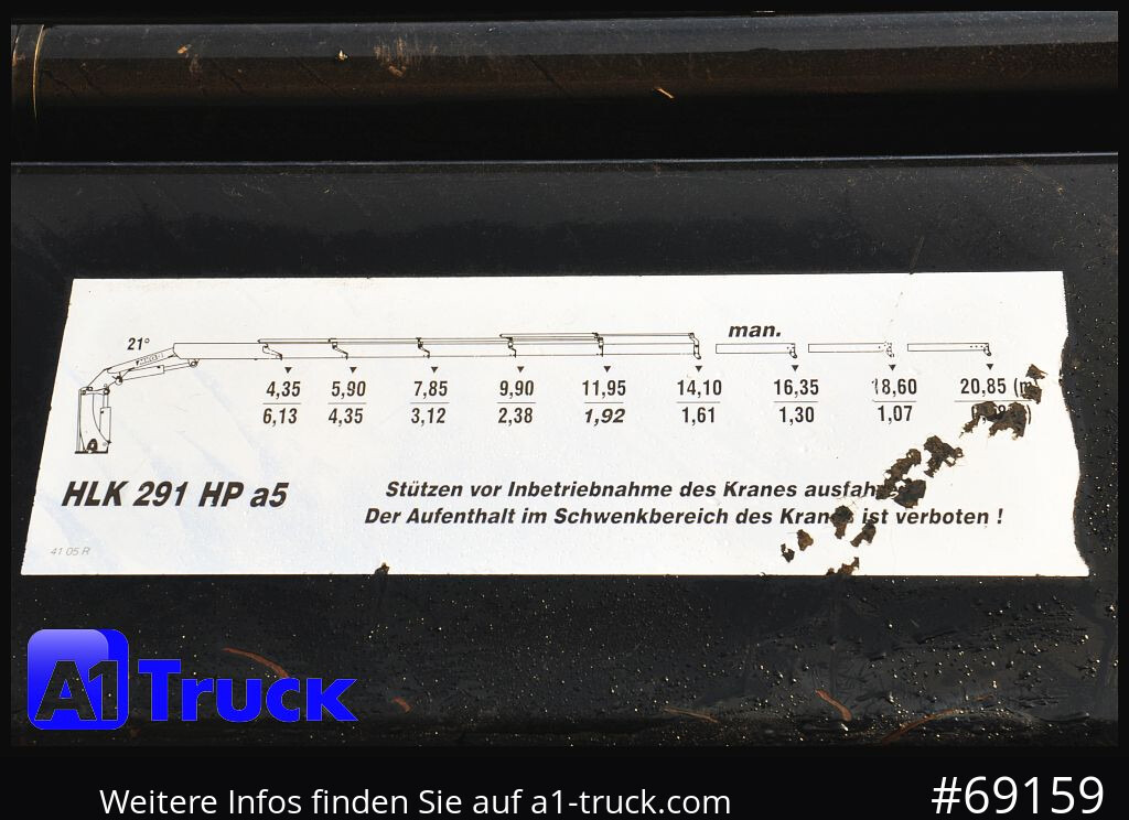 MERCEDES-BENZ Actros 1844 MP3, Kran MKG 291 HP 5+3 Funk, TÜV 06/2026 - شاحنة كرين: صور 2 MERCEDES-BENZ Actros 1844 MP3, Kran MKG 291 HP 5+3 Funk, TÜV 06/2026 - شاحنة كرين: صور 2