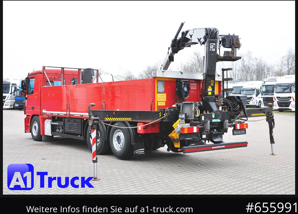 شاحنات مسطحة, شاحنة كرين MERCEDES-BENZ Actros 2546 MP 3, HIAB Kran, Lift-Lenkachse,: صور 10