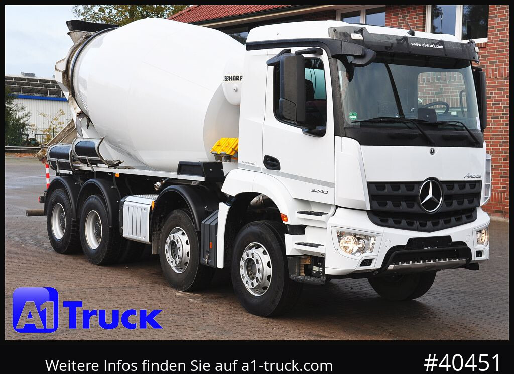 MERCEDES-BENZ Arocs 3240, Liebherr HTM 905 9m³, - شاحنة خلاطة خرسانة: صور 1 MERCEDES-BENZ Arocs 3240, Liebherr HTM 905 9m³, - شاحنة خلاطة خرسانة: صور 1