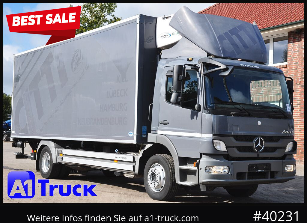 MERCEDES-BENZ Atego 1222, Kühlkoffer, Carrier Supra 850 Mt, LBW - مبردة شاحنة: صور 1 MERCEDES-BENZ Atego 1222, Kühlkoffer, Carrier Supra 850 Mt, LBW - مبردة شاحنة: صور 1