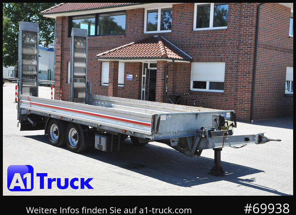 MUELLER-MITTELTAL Tandem Tieflader 11,9t. Rampen, L6,2m, - عربة مسطحة منخفضة مقطورة: صور 1 MUELLER-MITTELTAL Tandem Tieflader 11,9t. Rampen, L6,2m, - عربة مسطحة منخفضة مقطورة: صور 1
