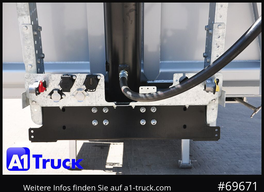 REISCH RHKS, Alu-Kippmulde 52m³, Kombitüren, Alufelgen, Liftachse, - قلابة نصف مقطورة: صور 4 REISCH RHKS, Alu-Kippmulde 52m³, Kombitüren, Alufelgen, Liftachse, - قلابة نصف مقطورة: صور 4
