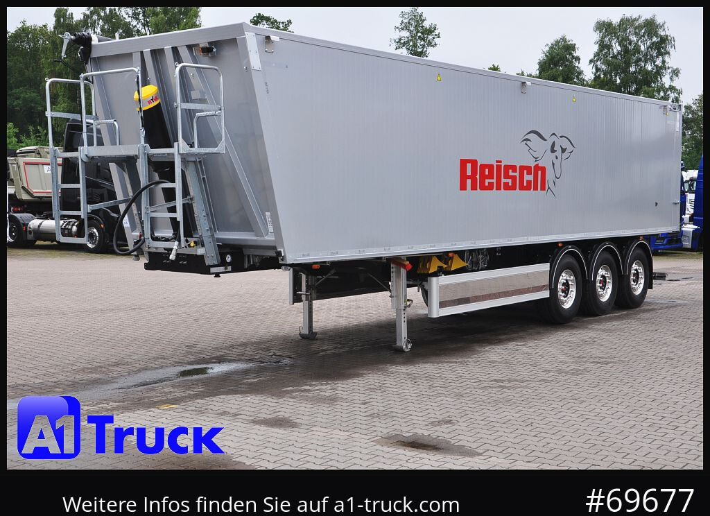 REISCH RHKS, Alu-Kippmulde 57m³, Kombitüren, Alufelgen, Liftachse, - قلابة نصف مقطورة: صور 1 REISCH RHKS, Alu-Kippmulde 57m³, Kombitüren, Alufelgen, Liftachse, - قلابة نصف مقطورة: صور 1