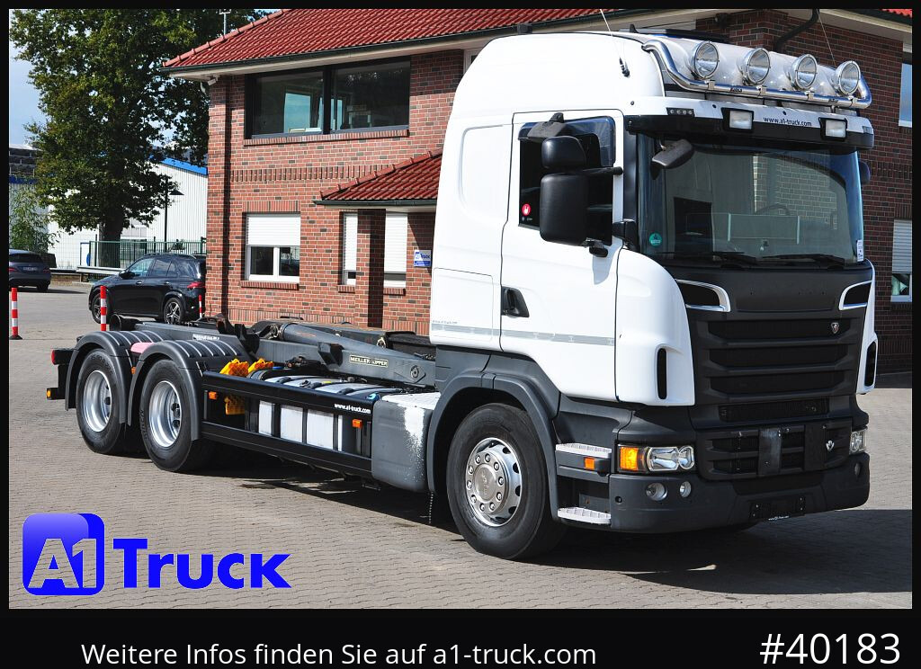 SCANIA R500, V8,, Meiller, Liftachse, - شاحنة ذات الخطاف: صور 1 SCANIA R500, V8,, Meiller, Liftachse, - شاحنة ذات الخطاف: صور 1