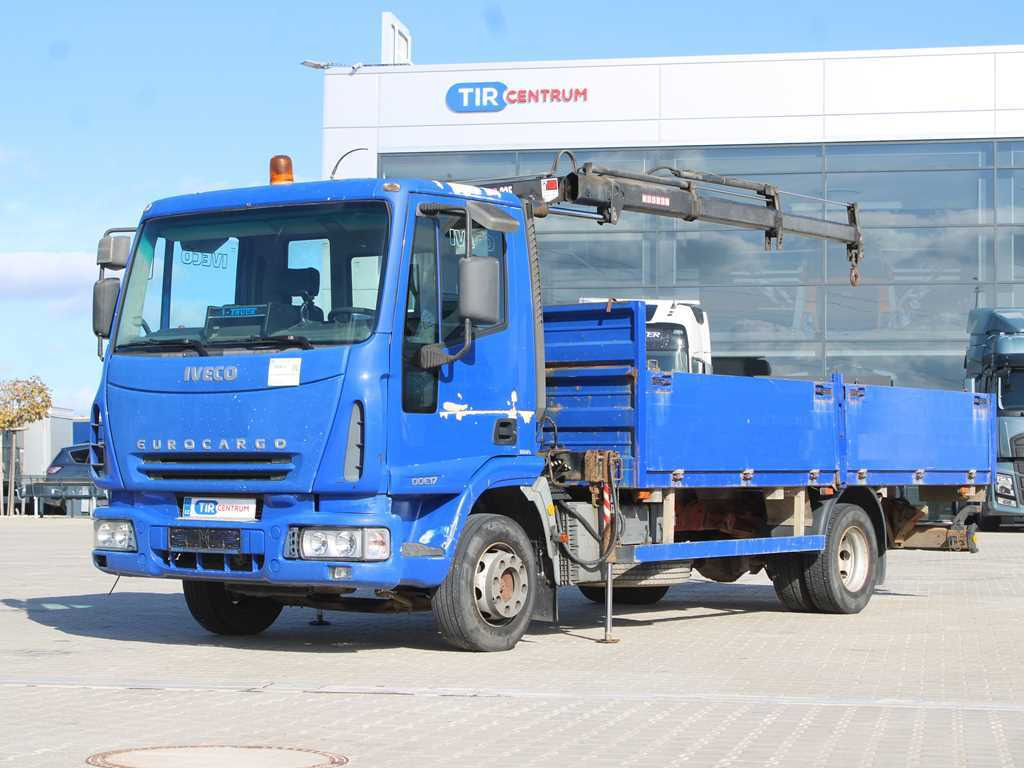 Iveco EUROCARGO 100E17, EURO 3, HYDRAULIC ARM HIAB 035-2 - شاحنات مسطحة, شاحنة كرين: صور 1 Iveco EUROCARGO 100E17, EURO 3, HYDRAULIC ARM HIAB 035-2 - شاحنات مسطحة, شاحنة كرين: صور 1