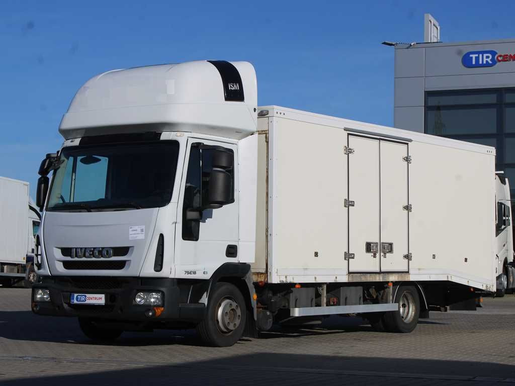 الشاحنات الصغيرة صندوق مغلق Iveco EUROCARGO ML75E18, EURO 5, WINCH, RAIDS, PNEU90%: صور 1