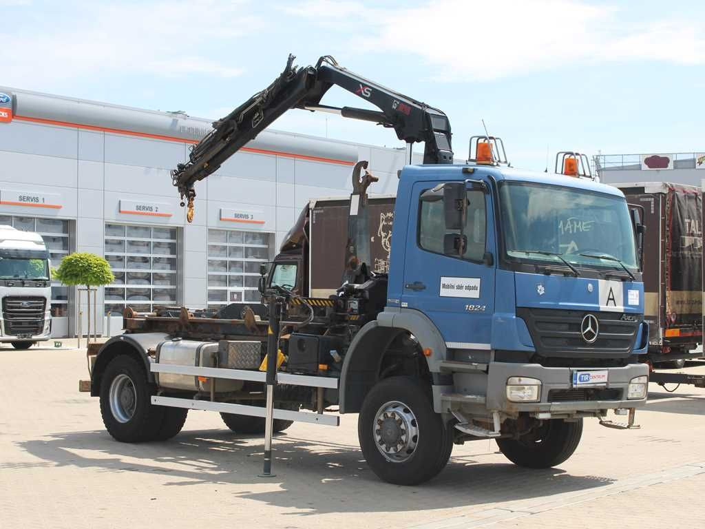 Mercedes-Benz AXOR 1824, CRANE HIAB 099B-3 DUO, 4x4 - شاحنة كرين: صور 2 Mercedes-Benz AXOR 1824, CRANE HIAB 099B-3 DUO, 4x4 - شاحنة كرين: صور 2
