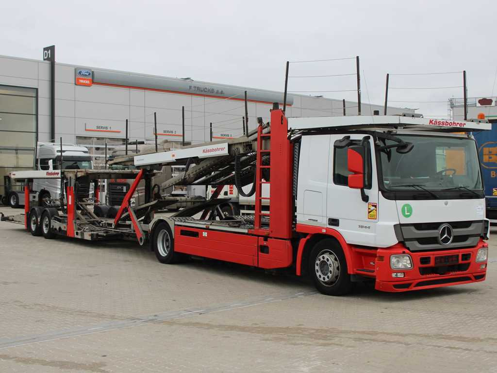 Mercedes-Benz Actros 1844, EURO 5EEV, RETARDER + KÄSSBOHRER METAGO (2006) - شاحنة نقل سيارات شاحنة: صور 3 Mercedes-Benz Actros 1844, EURO 5EEV, RETARDER + KÄSSBOHRER METAGO (2006) - شاحنة نقل سيارات شاحنة: صور 3