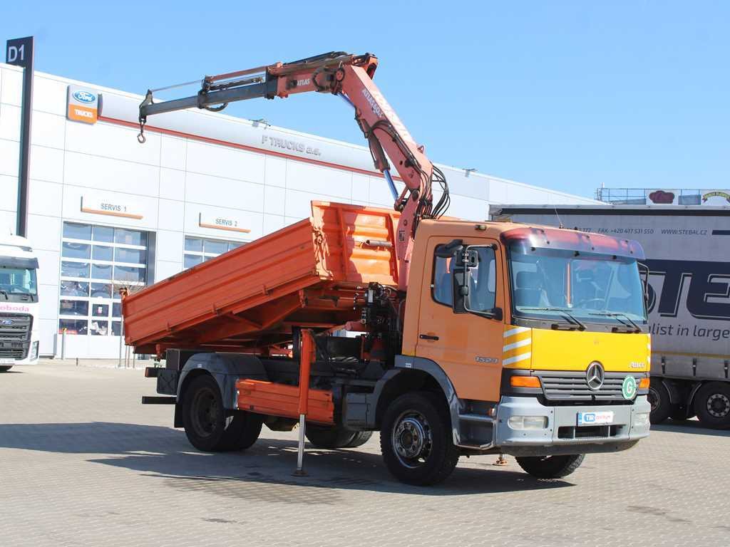 Mercedes-Benz Atego 1523, HYDRAULIC ARM ATLAS 60.1, THREE-SIDED - قلابات, شاحنة كرين: صور 3 Mercedes-Benz Atego 1523, HYDRAULIC ARM ATLAS 60.1, THREE-SIDED - قلابات, شاحنة كرين: صور 3