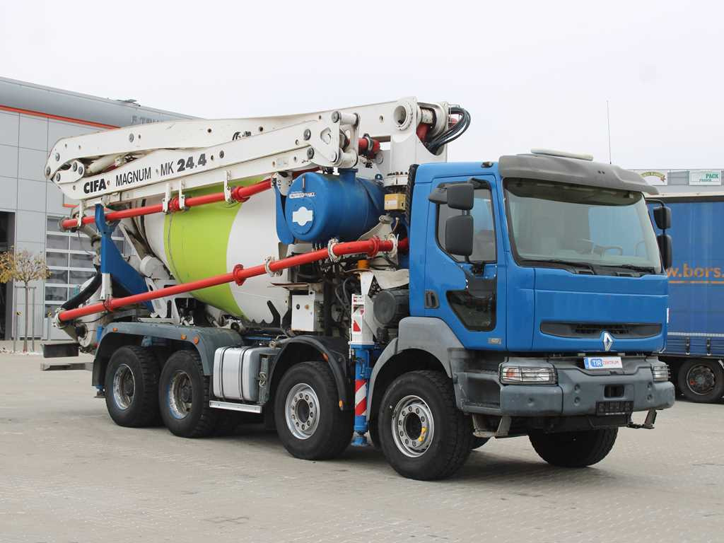 Renault KERAX 420, EURO 3, 7m3, 8X4, CIFA MAGNUM MK 24.4 CONCRETE PUMP - خلاطة مع مضخة: صور 3 Renault KERAX 420, EURO 3, 7m3, 8X4, CIFA MAGNUM MK 24.4 CONCRETE PUMP - خلاطة مع مضخة: صور 3
