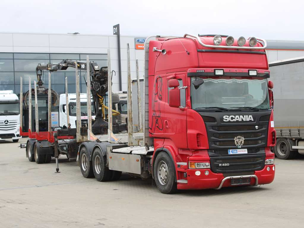 Scania R 480, HYDRAULIC ARM LHO L120Z(78), 6X4 - شاحنة قطع الأشجار, شاحنة كرين: صور 3 Scania R 480, HYDRAULIC ARM LHO L120Z(78), 6X4 - شاحنة قطع الأشجار, شاحنة كرين: صور 3