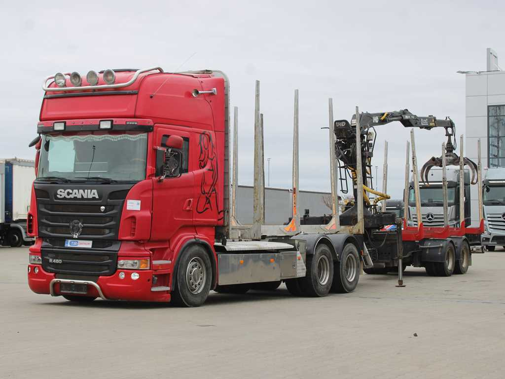 Scania R 480, HYDRAULIC ARM LHO L120Z(78), 6X4 - شاحنة قطع الأشجار, شاحنة كرين: صور 1 Scania R 480, HYDRAULIC ARM LHO L120Z(78), 6X4 - شاحنة قطع الأشجار, شاحنة كرين: صور 1