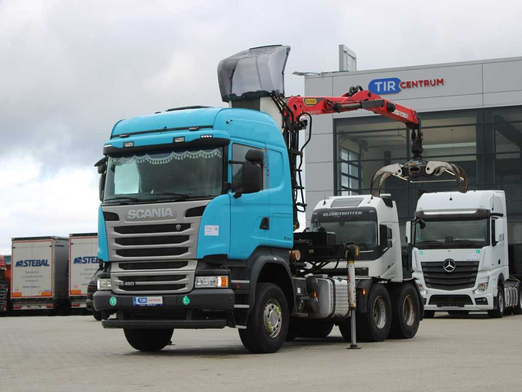 Scania R490, 6X4, EURO 6, DOUBLE CIRCUIT HYDRAULIC, PALFINGER EPSILON M13Z91 - شاحنة جرار: صور 1 Scania R490, 6X4, EURO 6, DOUBLE CIRCUIT HYDRAULIC, PALFINGER EPSILON M13Z91 - شاحنة جرار: صور 1