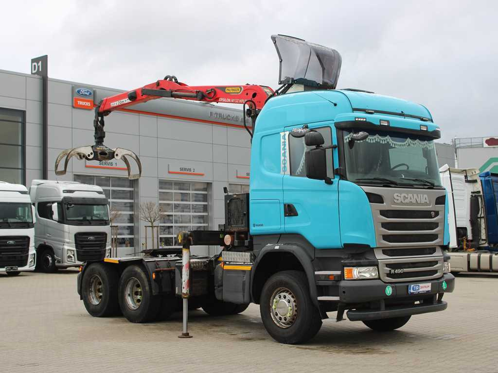 Scania R490, 6X4, EURO 6, DOUBLE CIRCUIT HYDRAULIC, PALFINGER EPSILON M13Z91 - شاحنة جرار: صور 3 Scania R490, 6X4, EURO 6, DOUBLE CIRCUIT HYDRAULIC, PALFINGER EPSILON M13Z91 - شاحنة جرار: صور 3