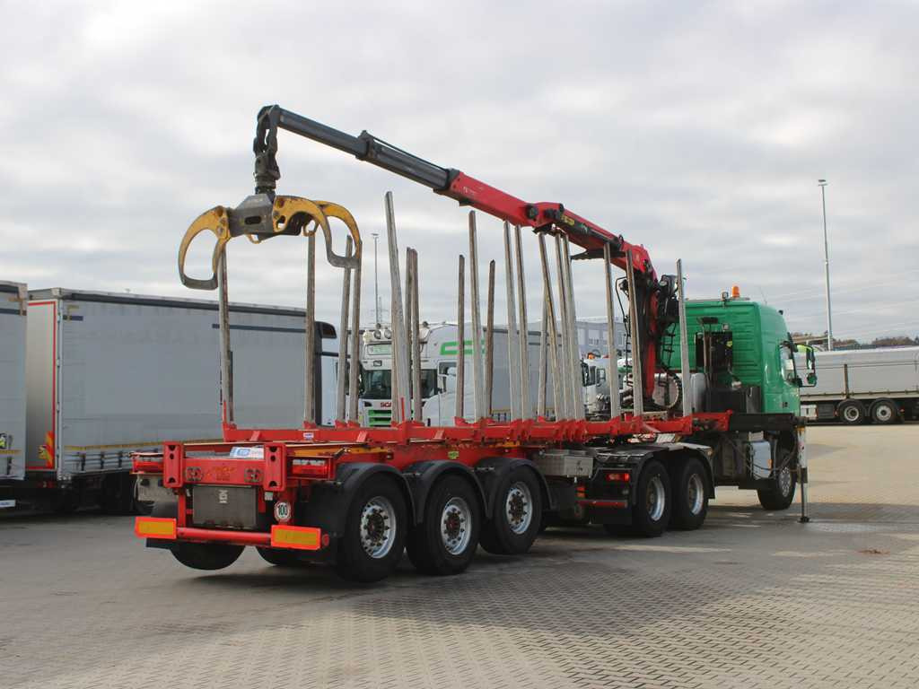 Volvo FM 540, EURO 6, 6X6, VEB+, HYDRAULIC ARM PALFINGER Q170Z96 - شاحنة جرار, نصف مقطورة اخشاب: صور 5 Volvo FM 540, EURO 6, 6X6, VEB+, HYDRAULIC ARM PALFINGER Q170Z96 - شاحنة جرار, نصف مقطورة اخشاب: صور 5