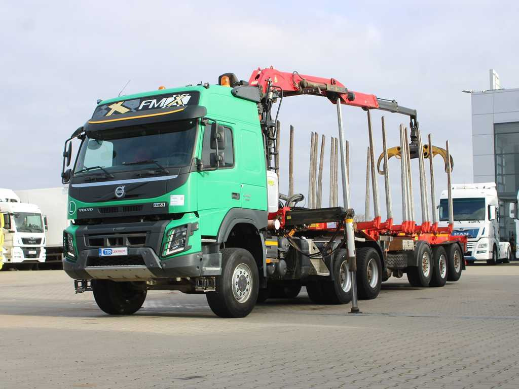 Volvo FM 540, EURO 6, 6X6, VEB+, HYDRAULIC ARM PALFINGER Q170Z96 - شاحنة جرار, نصف مقطورة اخشاب: صور 1 Volvo FM 540, EURO 6, 6X6, VEB+, HYDRAULIC ARM PALFINGER Q170Z96 - شاحنة جرار, نصف مقطورة اخشاب: صور 1
