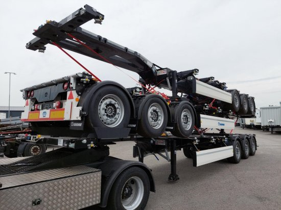 Krone SDC 27eLTU50 Heckschieber 1x20ft, 2x20ft , 1x40ft, 1x30ft,1x45ft - شاحنات الحاويات/ جسم علوي قابل للتغيير نصف مقطورة: صور 4 Krone SDC 27eLTU50 Heckschieber 1x20ft, 2x20ft , 1x40ft, 1x30ft,1x45ft - شاحنات الحاويات/ جسم علوي قابل للتغيير نصف مقطورة: صور 4