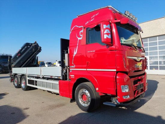 MAN TGX 26.510 BL Pritsche, Intarder, HIAB X-HIPRO 558EP-5, Alu-Felgen, Lenkachse, - شاحنات مسطحة, شاحنة كرين: صور 3 MAN TGX 26.510 BL Pritsche, Intarder, HIAB X-HIPRO 558EP-5, Alu-Felgen, Lenkachse, - شاحنات مسطحة, شاحنة كرين: صور 3