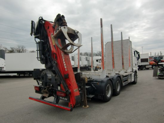 MAN TGX 33.580 BL 6x4, Intarder, Holztransporter, - شاحنة قطع الأشجار, شاحنة كرين: صور 4 MAN TGX 33.580 BL 6x4, Intarder, Holztransporter, - شاحنة قطع الأشجار, شاحنة كرين: صور 4