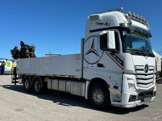 Mercedes-Benz Actros 2545 L 6x2, Retarder, Pritsche, Hiab XS 166 D-4 PRO, E5 - شاحنات مسطحة, شاحنة كرين: صور 3 Mercedes-Benz Actros 2545 L 6x2, Retarder, Pritsche, Hiab XS 166 D-4 PRO, E5 - شاحنات مسطحة, شاحنة كرين: صور 3