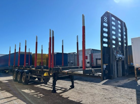 Schwarzmüller Holzauflieger, 8 Rungenpaare, SAF-Achsen, Liftachse - نصف مقطورة اخشاب: صور 3 Schwarzmüller Holzauflieger, 8 Rungenpaare, SAF-Achsen, Liftachse - نصف مقطورة اخشاب: صور 3