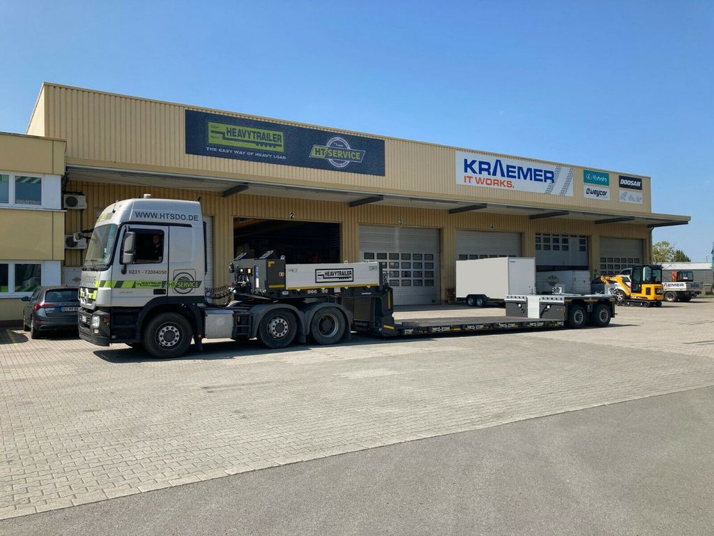 Meusburger 2-Achs-Tiefbett-Sattelauflieger mit Pendelachsen - عربة مسطحة منخفضة نصف مقطورة: صور 2 Meusburger 2-Achs-Tiefbett-Sattelauflieger mit Pendelachsen - عربة مسطحة منخفضة نصف مقطورة: صور 2