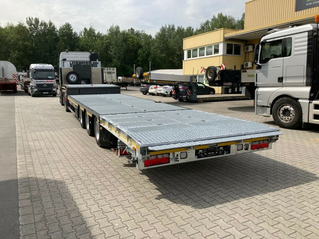 Meusburger 3-Achs-Satteltieflader mit abklappbarem Heck - عربة مسطحة منخفضة نصف مقطورة: صور 5 Meusburger 3-Achs-Satteltieflader mit abklappbarem Heck - عربة مسطحة منخفضة نصف مقطورة: صور 5