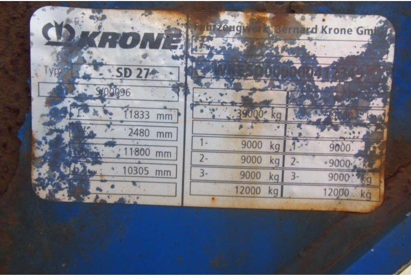 شاحنات الحاويات/ جسم علوي قابل للتغيير نصف مقطورة Krone Polyvalent skelet 20-30-40-45 ft: صور 16 شاحنات الحاويات/ جسم علوي قابل للتغيير نصف مقطورة Krone Polyvalent skelet 20-30-40-45 ft: صور 16