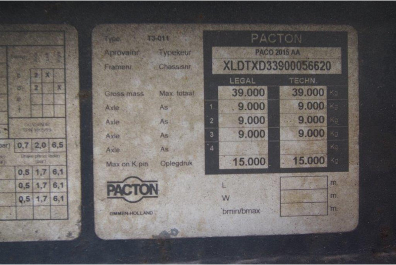 Pacton Tautliner - الخيمة نصف مقطورة: صور 5 Pacton Tautliner - الخيمة نصف مقطورة: صور 5