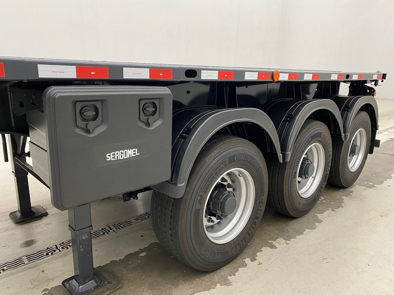 شاحنات الحاويات/ جسم علوي قابل للتغيير نصف مقطورة جديد SERGOMEL Chassis/Plateau 20FT - NEW: صور 15