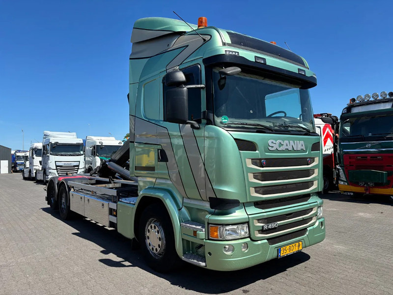 Scania R490 6x2 Euro 6 Retarder VDL Hooklift - شاحنة - نظام الكابلات: صور 2 Scania R490 6x2 Euro 6 Retarder VDL Hooklift - شاحنة - نظام الكابلات: صور 2