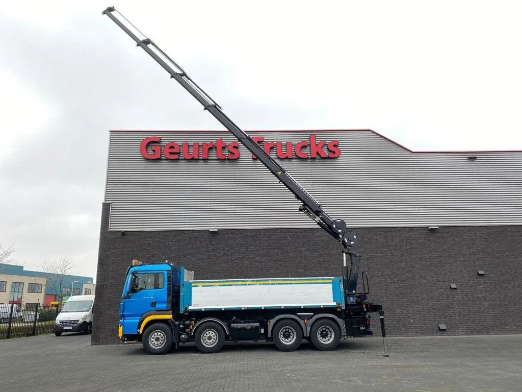 MAN TGS 35.480 8X4 KIPPER/TIPPER + HMF 2620-K5 KRAAN - قلابات, شاحنة كرين: صور 2 MAN TGS 35.480 8X4 KIPPER/TIPPER + HMF 2620-K5 KRAAN - قلابات, شاحنة كرين: صور 2