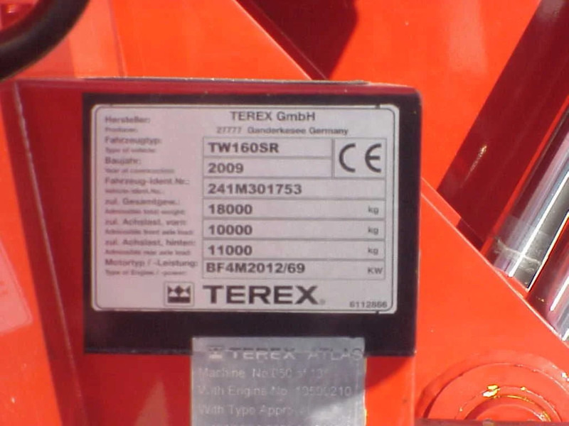 Terex TW 160 SR RAILWAY EXAVATOR - حفارة على عجلات: صور 5 Terex TW 160 SR RAILWAY EXAVATOR - حفارة على عجلات: صور 5