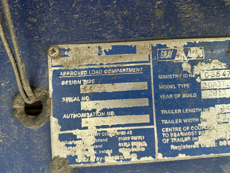 مبردة نصف مقطورة Gray and Adams Meat Hook Thermo King SLXE 400: صور 17