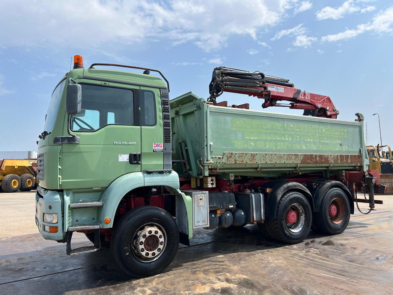 MAN TGA 26.480 tipper + HMF crane - قلابات, شاحنة كرين: صور 3 MAN TGA 26.480 tipper + HMF crane - قلابات, شاحنة كرين: صور 3